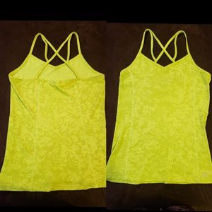 Neon Strappy Activewear Top